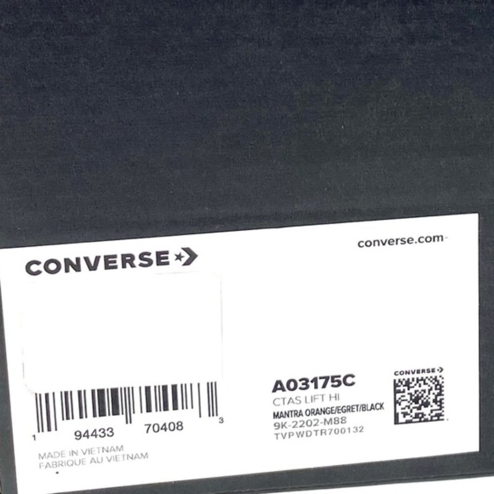 Converse Chuck Taylor Lift Platform Mantra Orange Women's Shoes Canvas A03175C - Picture 2 of 11